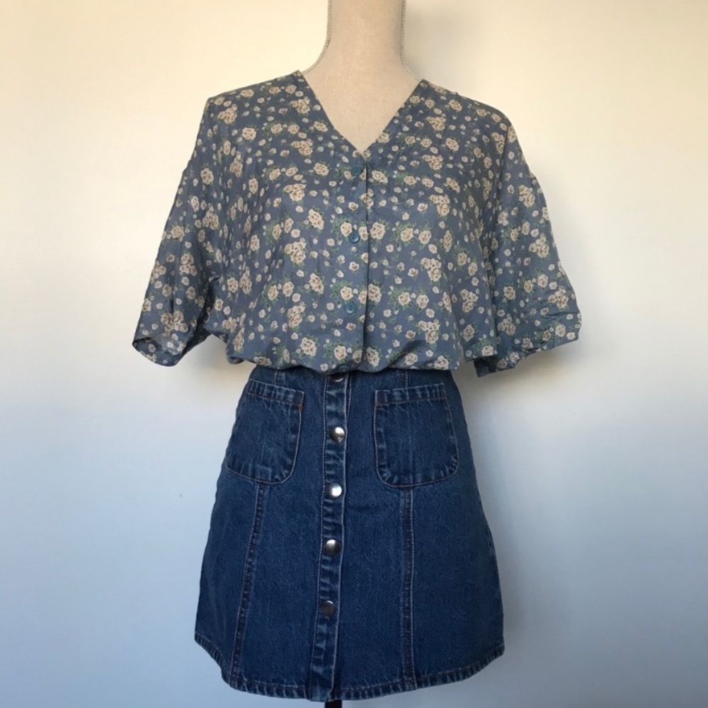 Vintage Silk button down shirt